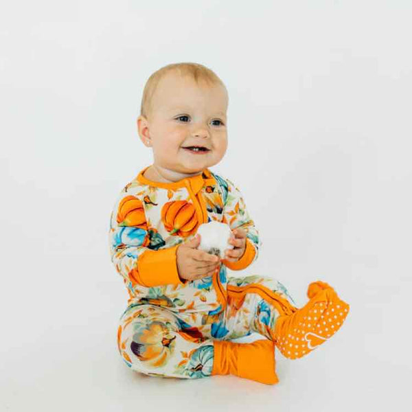 Unisex Size 3-6 month CuteCotton Orange print Unisex