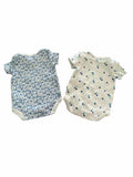 Girls Child Size 0-3 months Rabbit Bear Ivory print Sets