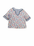 Girls Child Size 4T Vineyard Vines Blue Print Tops