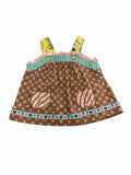 Girls Child Size 4 Matilda Jane* Brown Print Tops