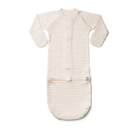 goumikids - Viscose Organic Convertible Gown - Dune Stripe 0-3 months