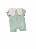 Boys Child Size 9 Months Southern Sass Smocks Mint print Rompers