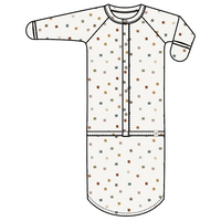 goumikids - Viscose Bamboo + Organic Cotton Convertible Gown-City Blocks: 0-3M