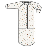 goumikids - Viscose Bamboo + Organic Cotton Convertible Gown-City Blocks: 0-3M