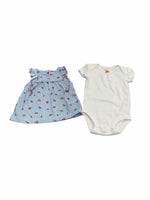 Girls Child Size 3 Months Carters Blue Print Sets