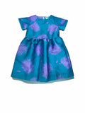 Girls Child Size 6 Crewcut Teal Print Dresses