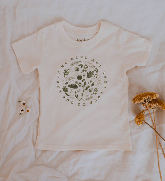 Organic Cotton - Be Kind To Our Earth Tee Size 6