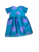 Girls Child Size 6 Crewcut Teal Print Dresses
