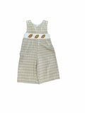 Boys Child Size 6-12 Months Lil Cactus Brown Print Rompers